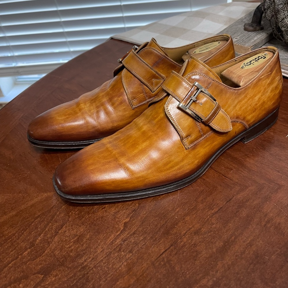 Magnanni Men's Marco II Monk Strap Leather Dress shoe